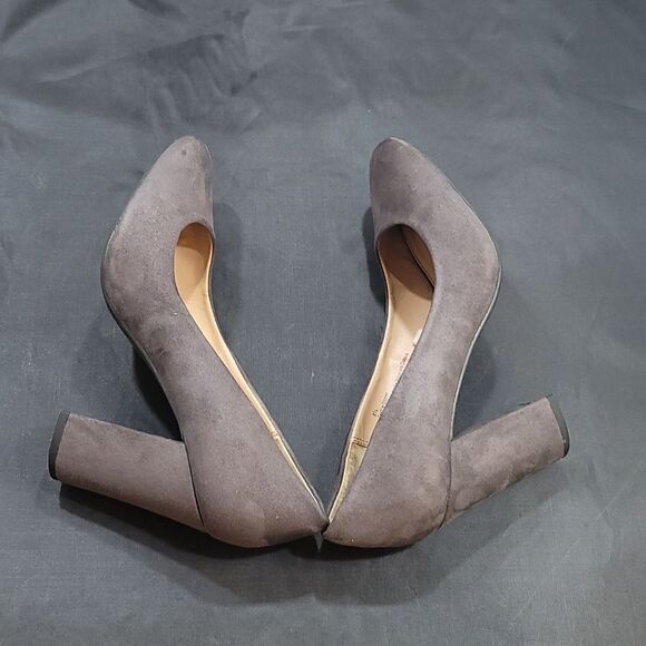 A.NEW DAY ELLORI CHUNKY HEEL PLATFORM SUEDE PUMP - Picture 11 of 16